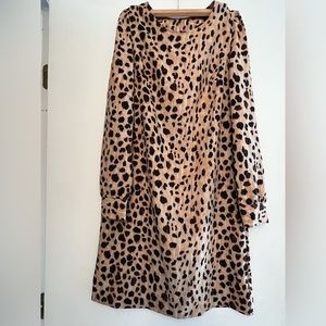 Leopard print dress.